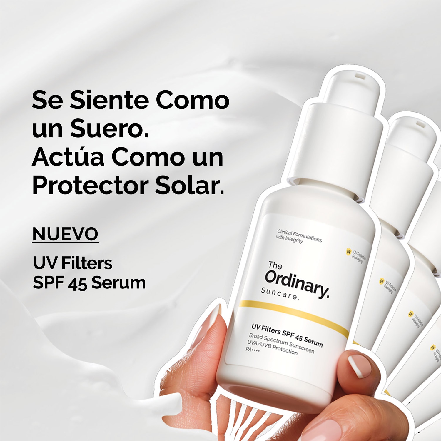 UV FILTERS SPF 45 SERUM (PROTECTOR SOLAR CON TEXTURA DE SUERO PARA TODO TIPO DE PIEL)